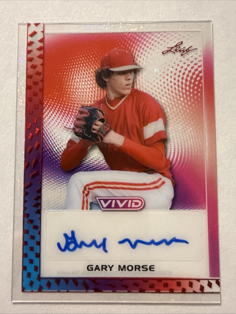 Gary Morse 2026 Leaf Vivid Clear Acetate Red Variation Auto Xrc #1/1 Wow Invest
