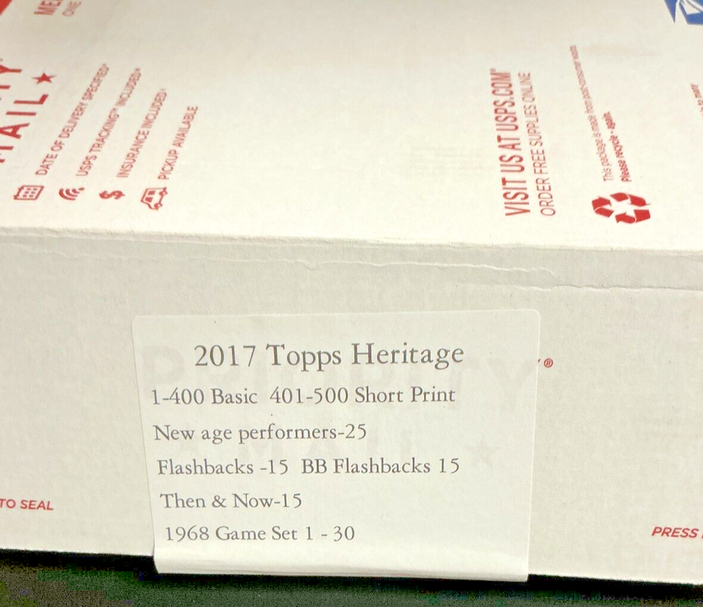 2017 Topps Heritage 600 Card Complete set w/ Aaron Judge RC! 3 Ring Binder