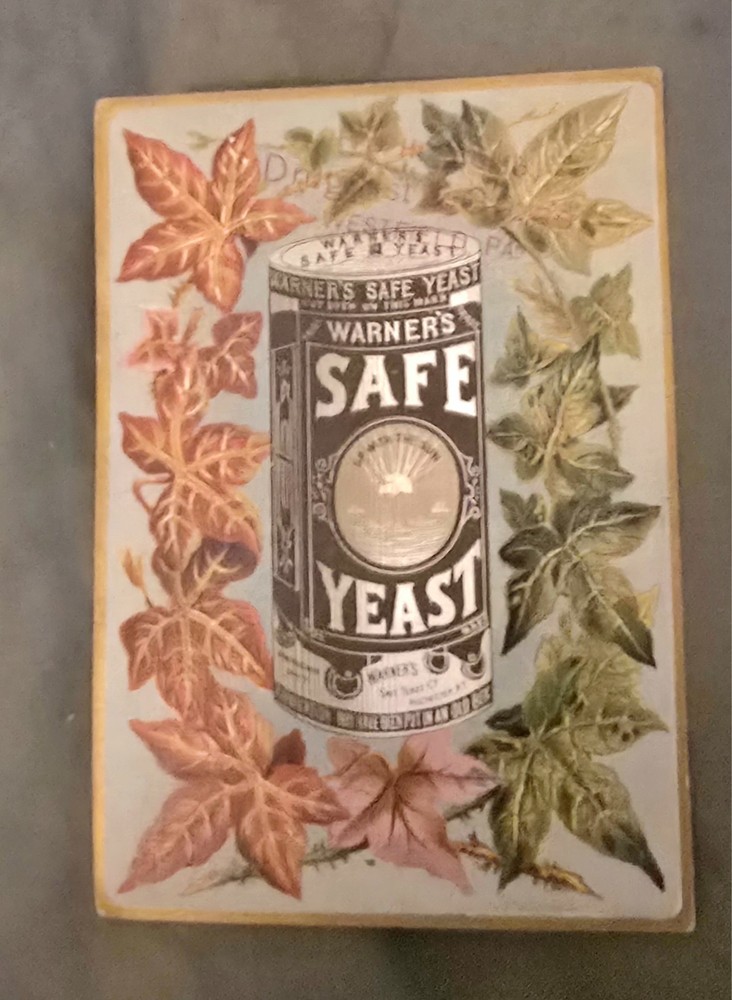 Antique Warner’s Safe Yeast Trade Card 1800s Patent Medicine Advertising