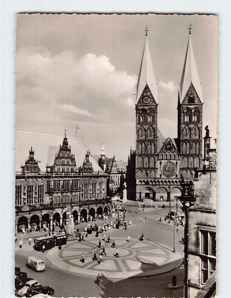 Postcard Bremen Town Hall Germany