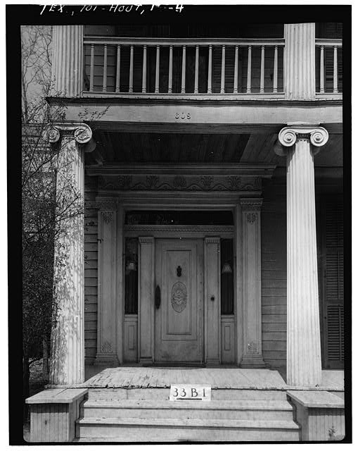 Texas 1910s Historic American Buildings Survey House Front Porch Columns