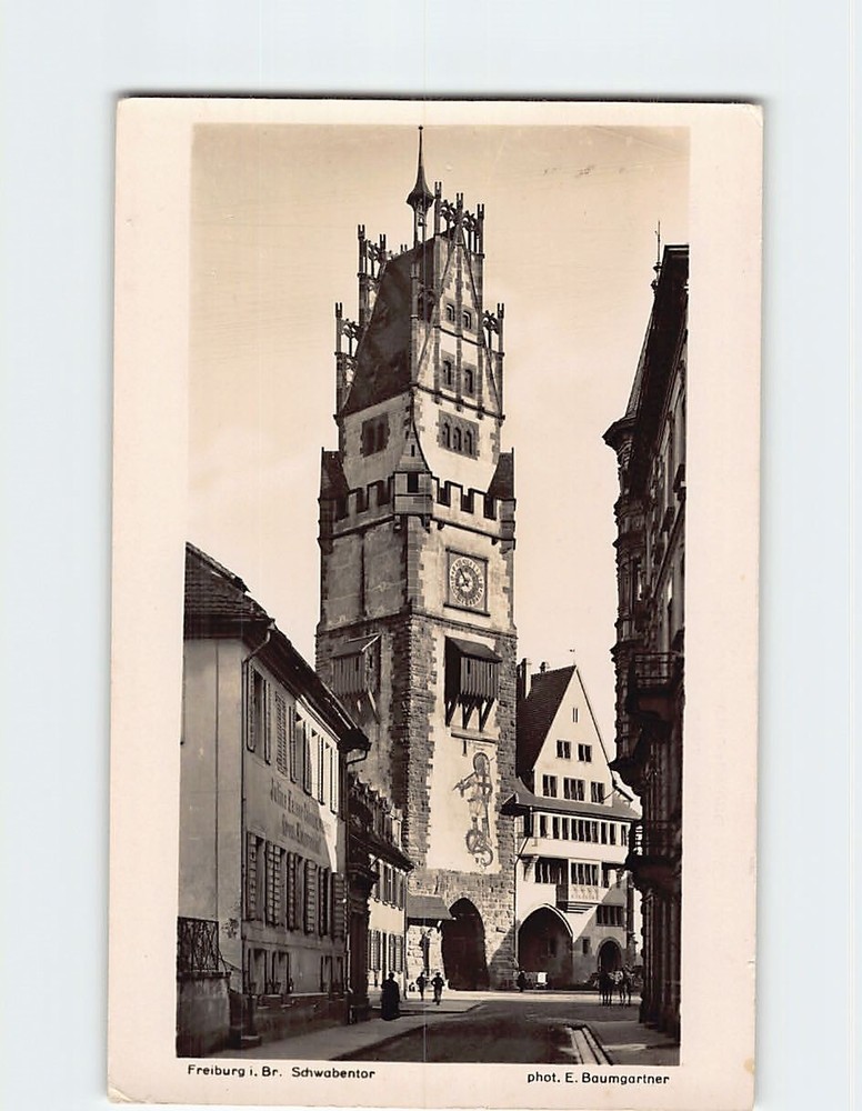 Postcard Schwabentor Freiburg im Breisgau Germany