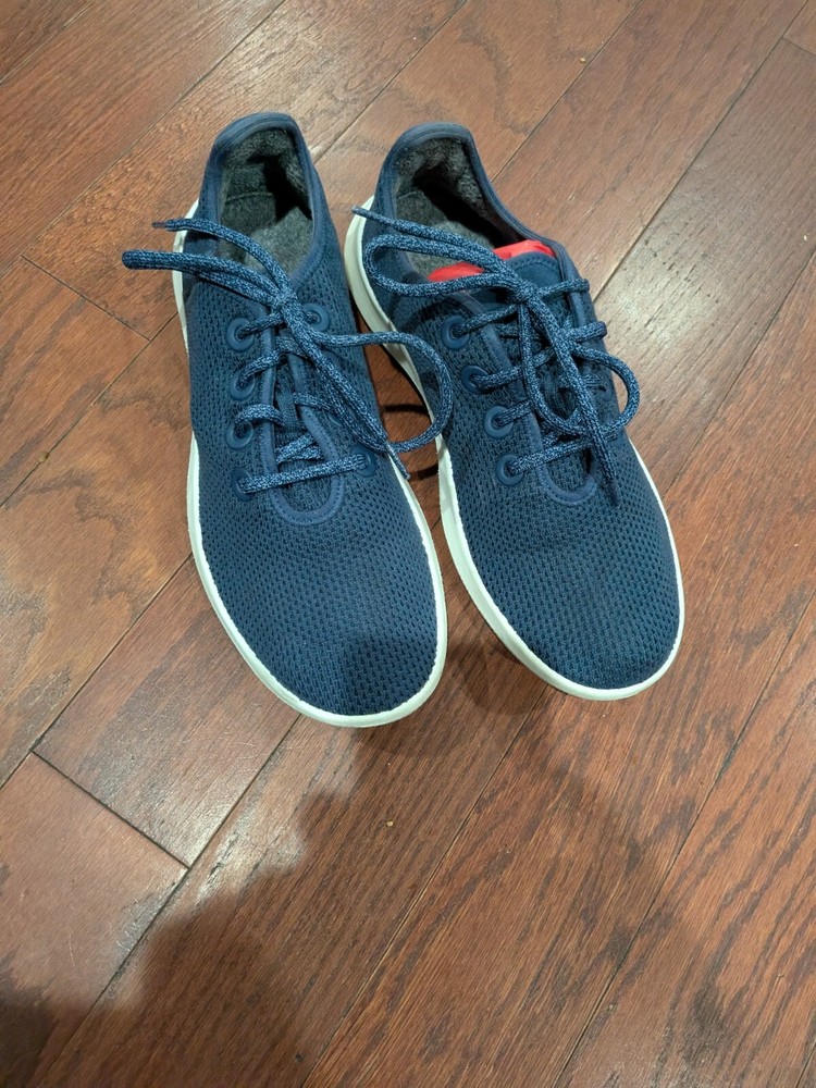 Allbirds Tree Runners Sneaker Shoes Navy Blue  - Women's 10