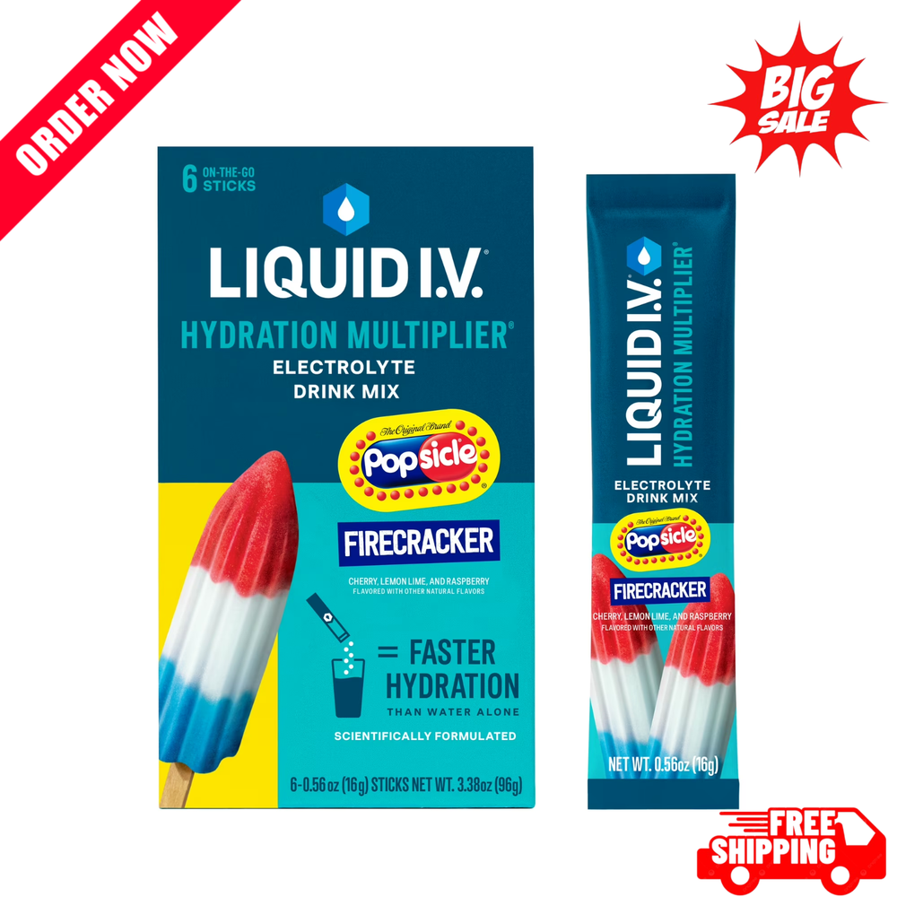Liquid I.V.® Popsicle Firecracker Hydration Multiplier® Powdered Electrolyte