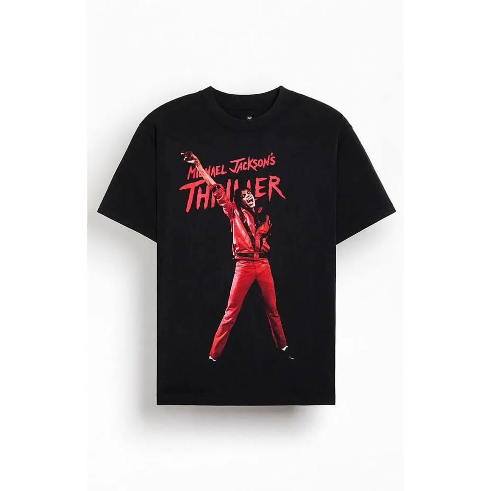 Michael Jackson Thrillerrr T-Shirt Vintage Retro Graphic Tee Unisex S-5XL