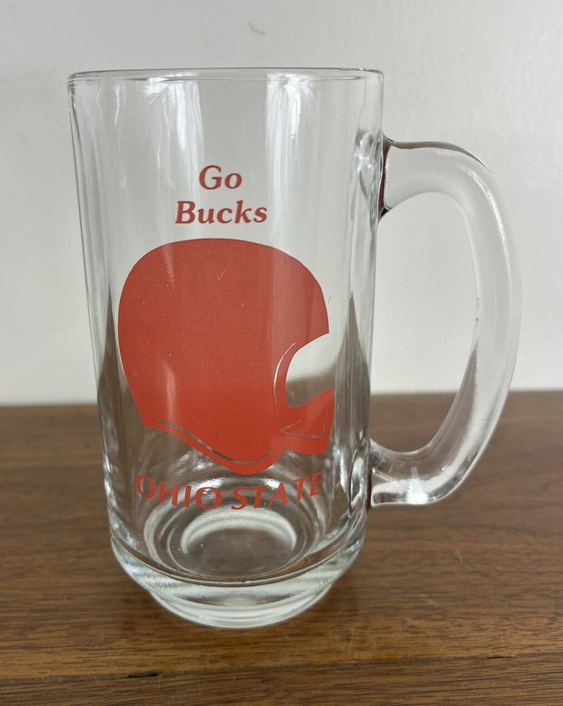 Ohio State Buckeyes OSU Beer Mug Glass NCAA College Football Team Fan Gear  