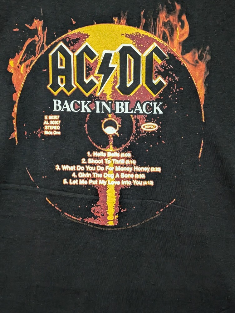 Liquid Blue Mens T-shirt Black AC/DC 