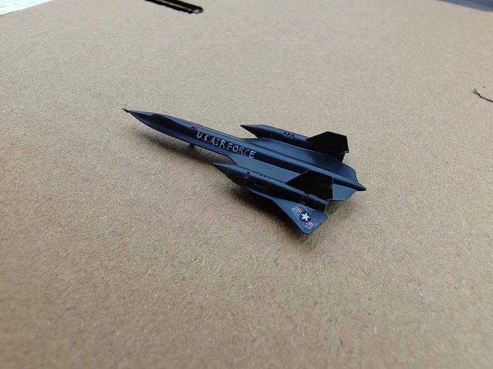 3D Printed 1/400/700 Us Sr-71 Reconnaissance Aircraft Blackbird Completion Model