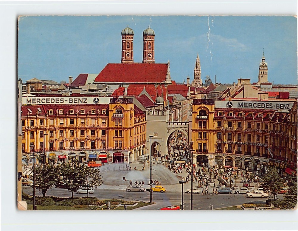 Postcard Karlsplatz Munich Germany