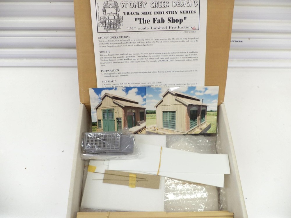 Stoney Creek O-Scale The Fab Shop building kit (lot sk)
