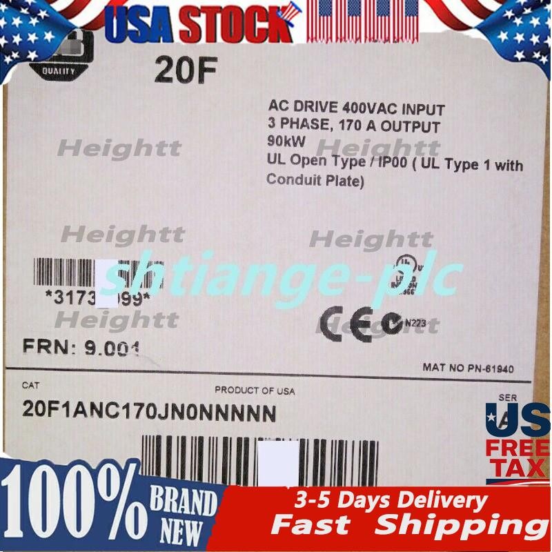 New 20F1ANC170JN0NNNNN PowerFlex Air Cooled 753 AC Drive US Free Tax