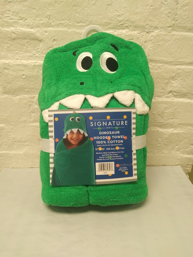 Signature Kids Dinosaur Hooded Towel 27