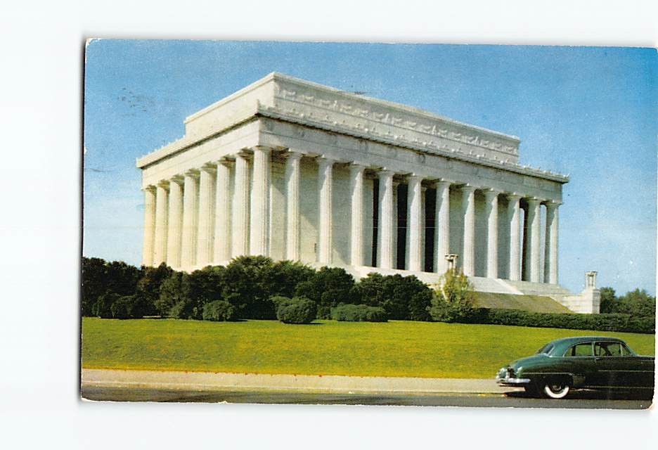 Postcard Lincoln Memorial Washington DC District of Columbia USA North America