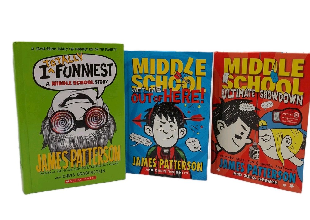 James Patterson Middle School & More Lot Of 3 Books HC