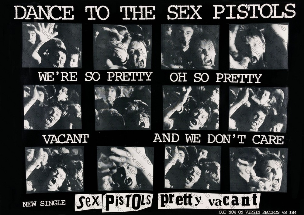 The Sex Pistols-Pretty Vacant Promo Poster 1977