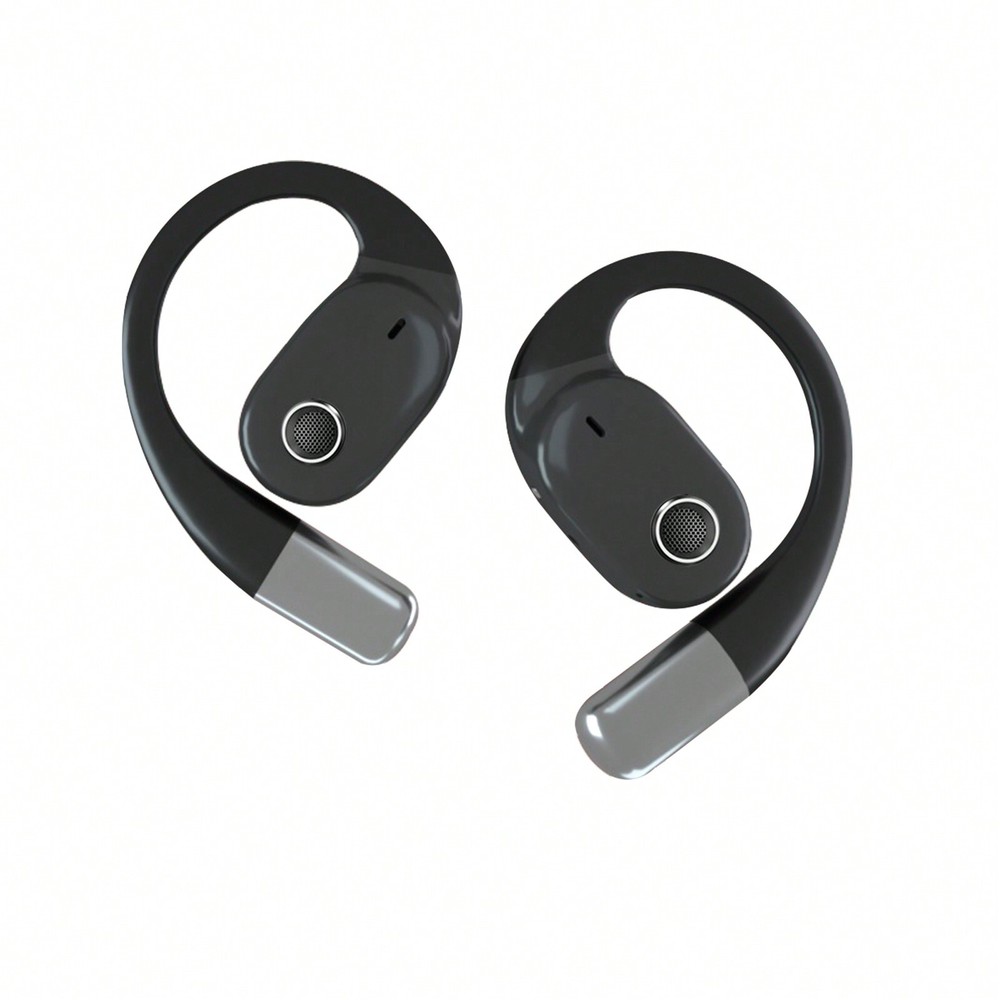 ZIHNIC True Wireless Open Ear Headphones With Mic,Earbuds With Earhooks,Sweatpro