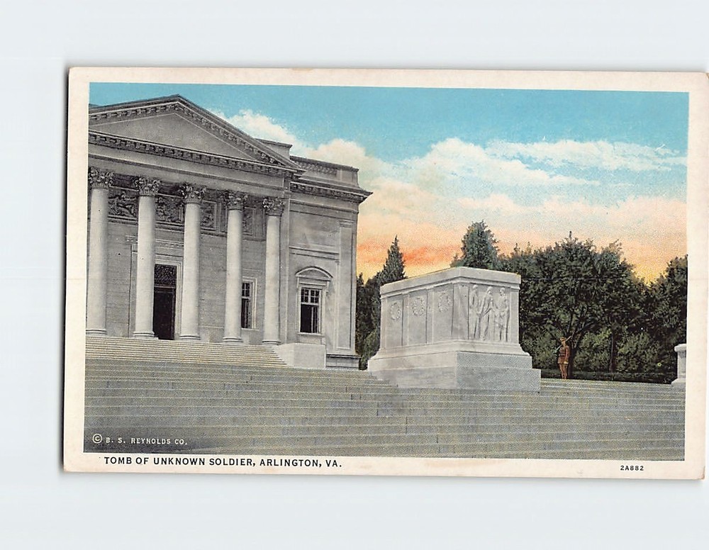 Postcard Tomb of Unknown Soldier Arlington Virginia USA