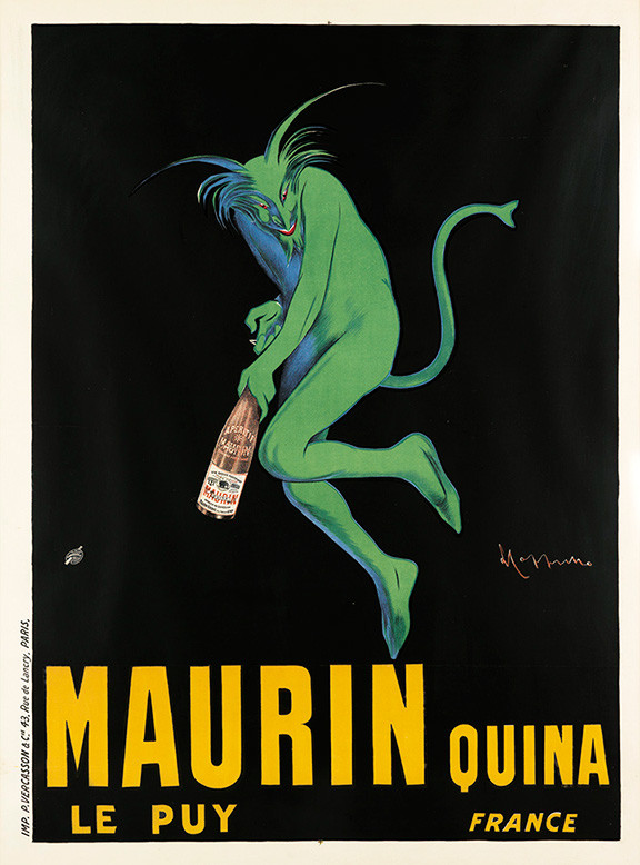Maurin Quina 1906 Absinthe Advertising Giclee Poster or Canvas Print 18x24-image