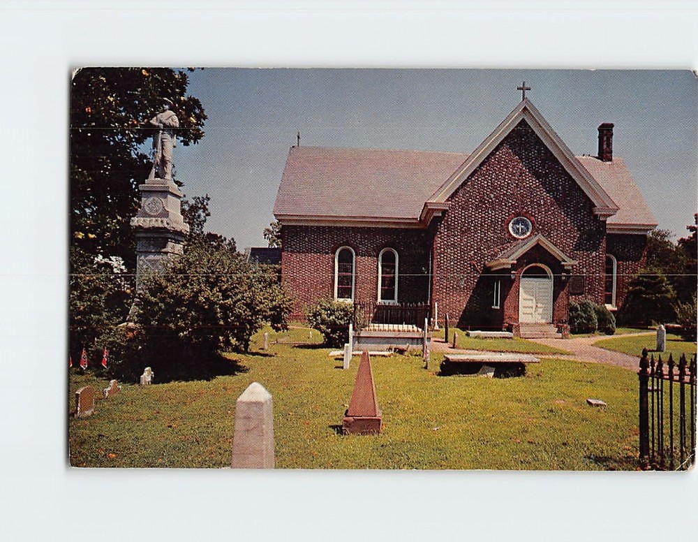 Postcard St John's Episcopal Church in Hampton Virginia