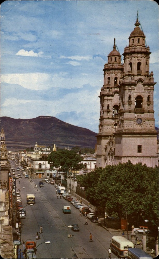 Cathedral Towers Morelia Michoacan Mexico vintage postcard s523