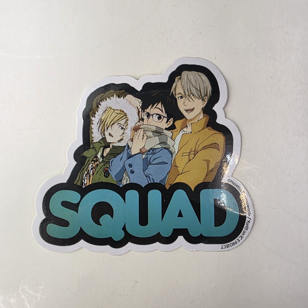 Yuri On Ice Squad Sticker W/ Yuri, Yurio, And Victor