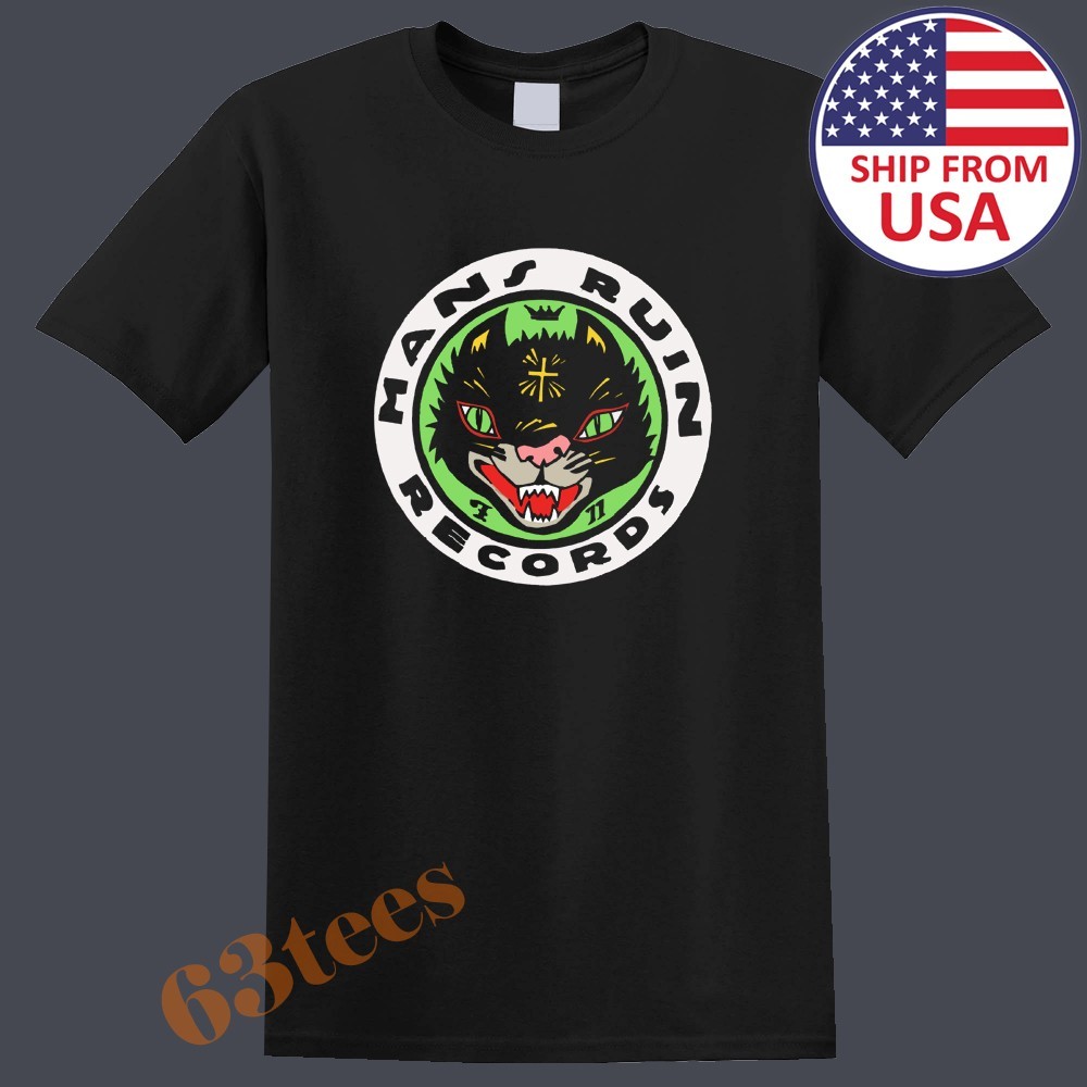 Man's Ruin Records Men's Black Size S to 5XL