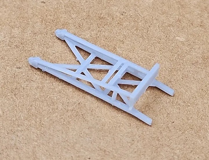 ABS-Like Resin 3D Printed 1/64 Scale Drag Car Wheelie Bar Kit-image