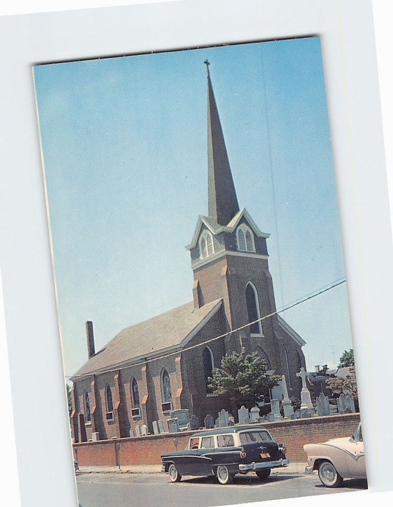 Postcard Old St. Peter's Episcopal Church Lewes Delaware USA