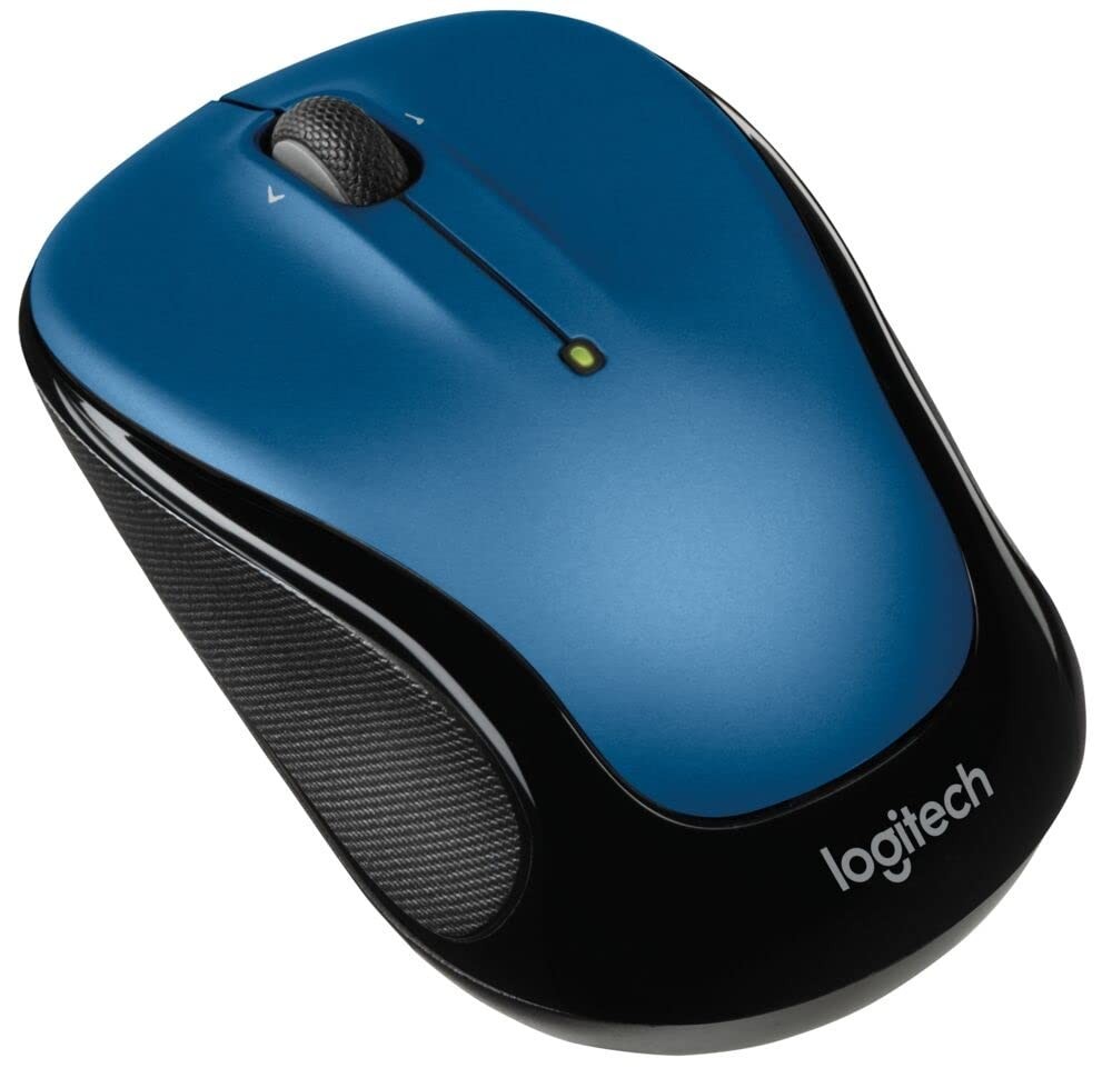 Logitech M325 Wireless Mouse with Precision Web Scrolling in Blue