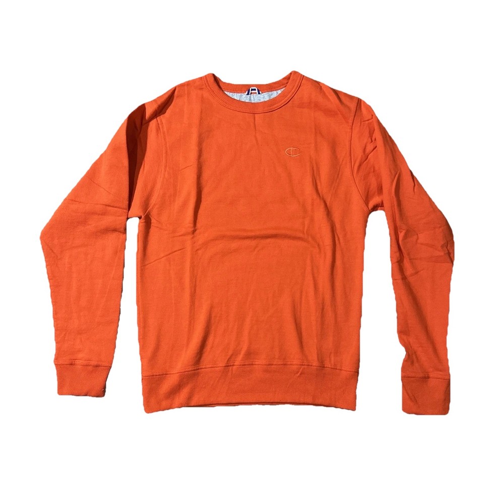 Champion Men’s Small Long Sleeve Orange Crewneck