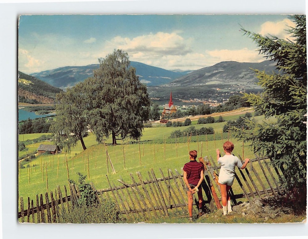 Postcard Scenic View of Gudbrand Valley in Norway