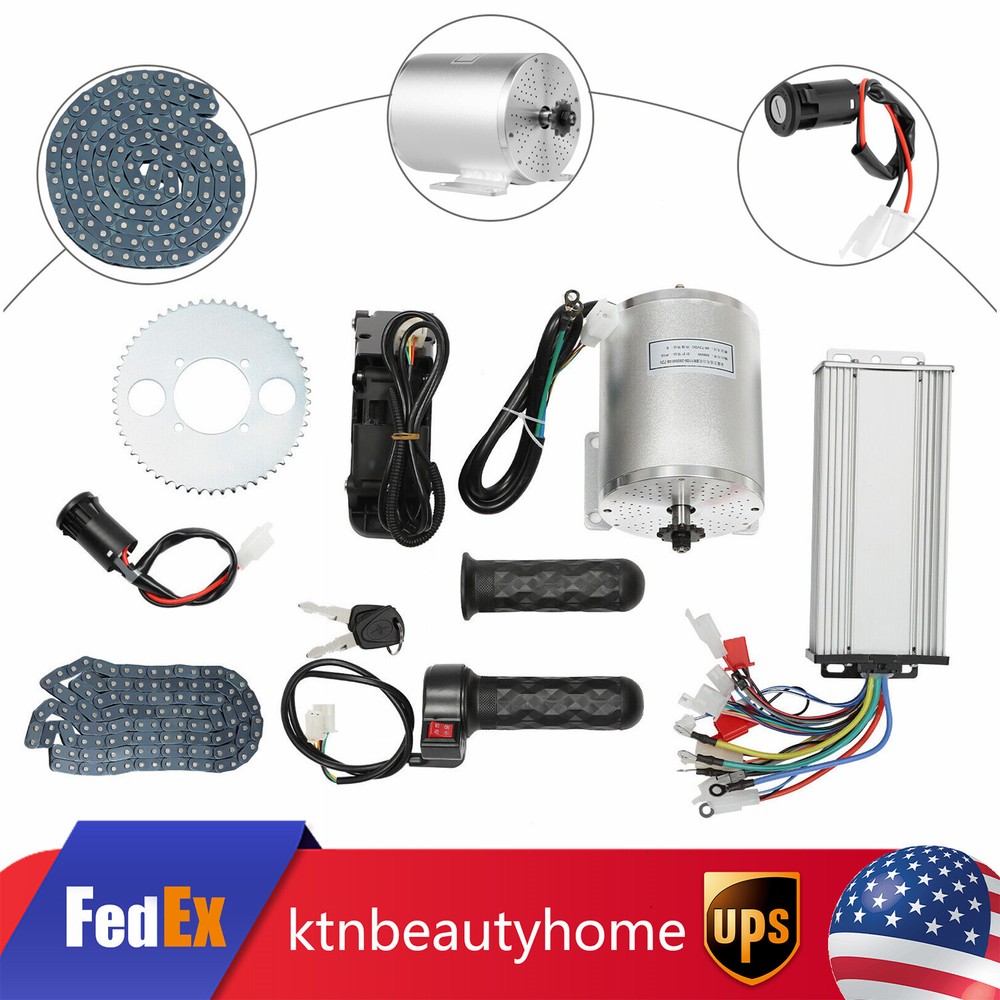 MX650 Brushless Motor Kit For Electric Bicycle E Bike Dirt Bike Razor 72V 3000W