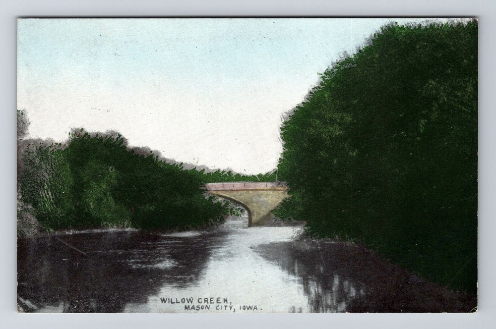Mason City IA-Iowa, Willow Creek, Vintage Postcard