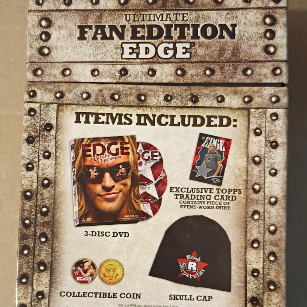 WWE Edge Fan Edition Box Set Brown Black Wrestling Collectible