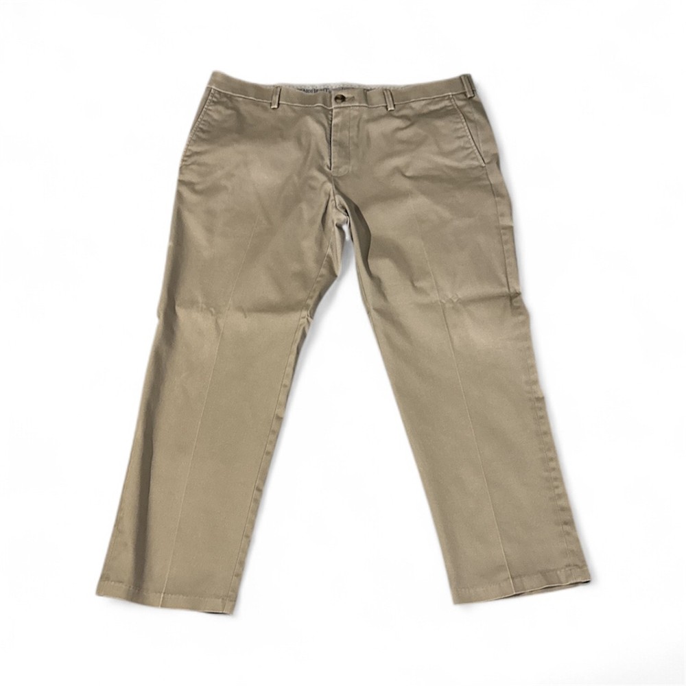 Haggar Men Iron Free Premium Khaki Straight Fit Flat Front Pants 38/29