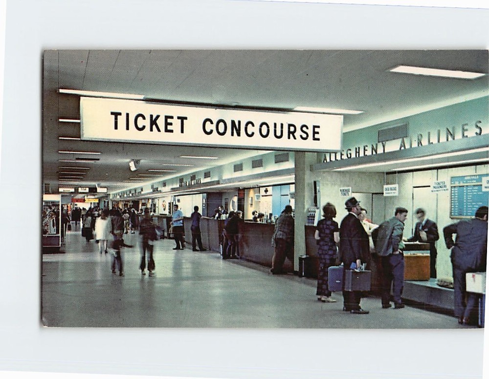 Postcard Bradley International Airport Windsor Locks Connecticut USA