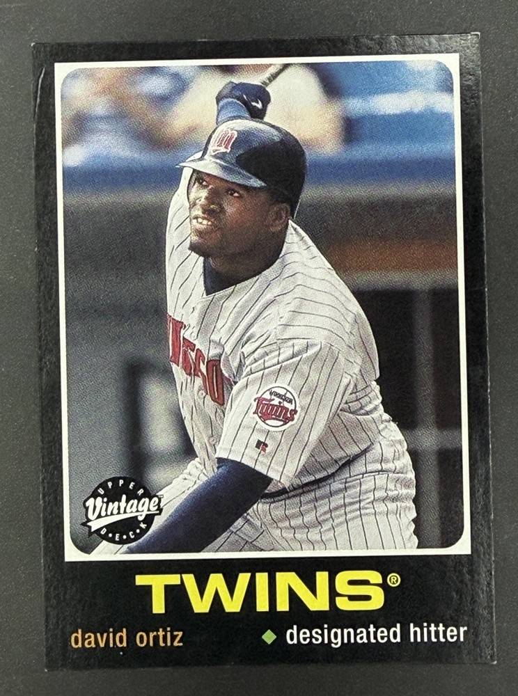 2002 Upper Deck Vintage - David Ortiz #99 Minnesota Twins HOF Baseball Card MLB