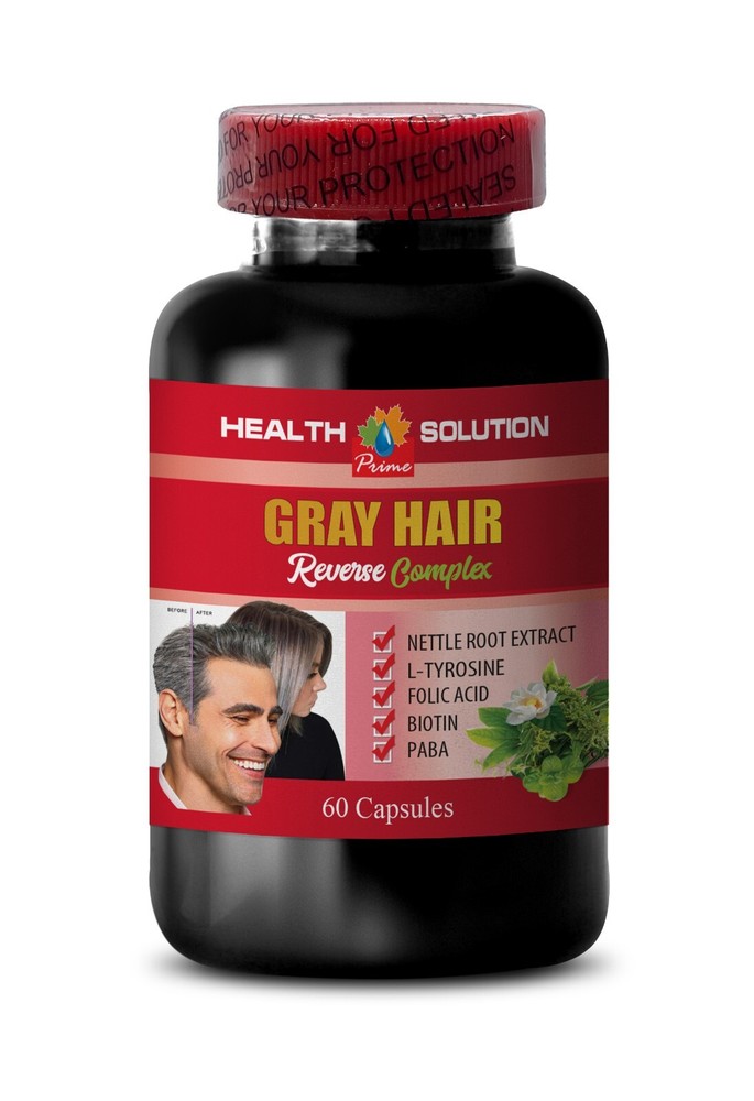 GRAY HAIR REVERSE ADVANCED COMPLEX - biotin vitamins for hair  - 1 Bottle 60 Cap