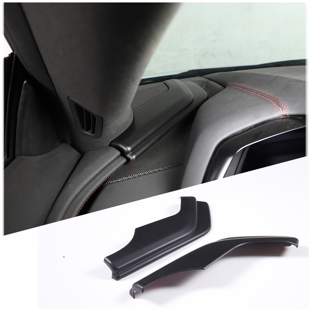 Accessories Matte Black Dashboard Side Panel Cover Trim For Corvette C8 2020-24