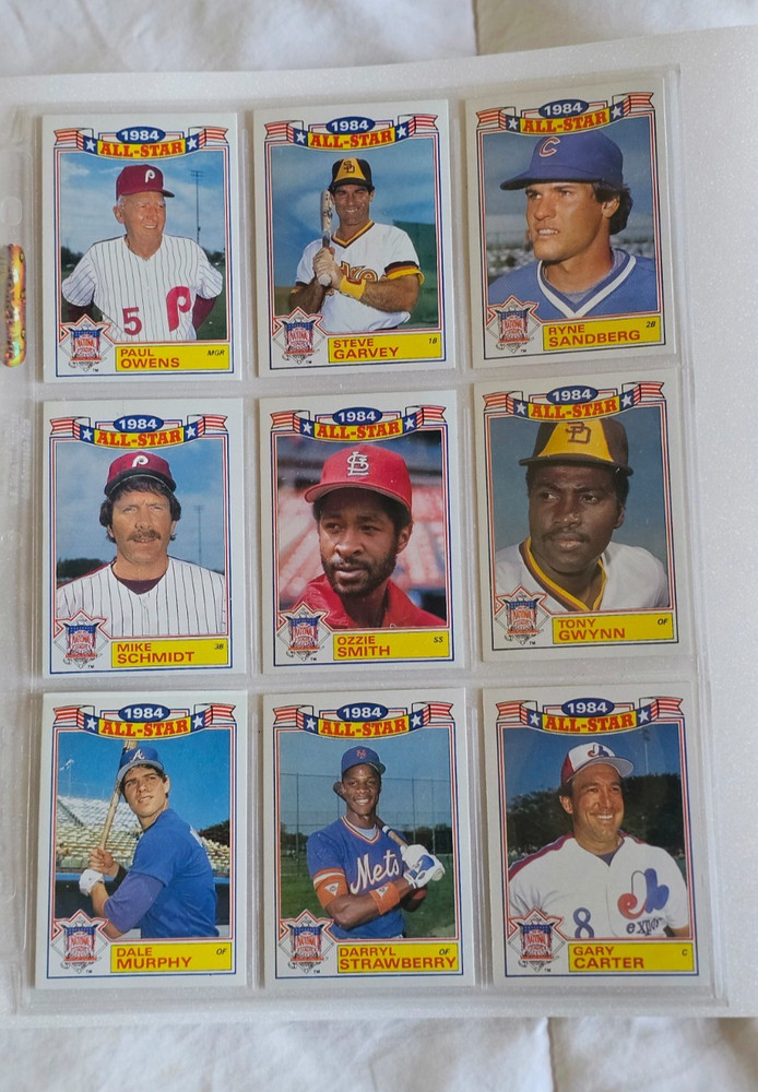 1984 Topps All Star Commemorative Set (22 Cards) Brett, Strawberry, Gwynn, etc