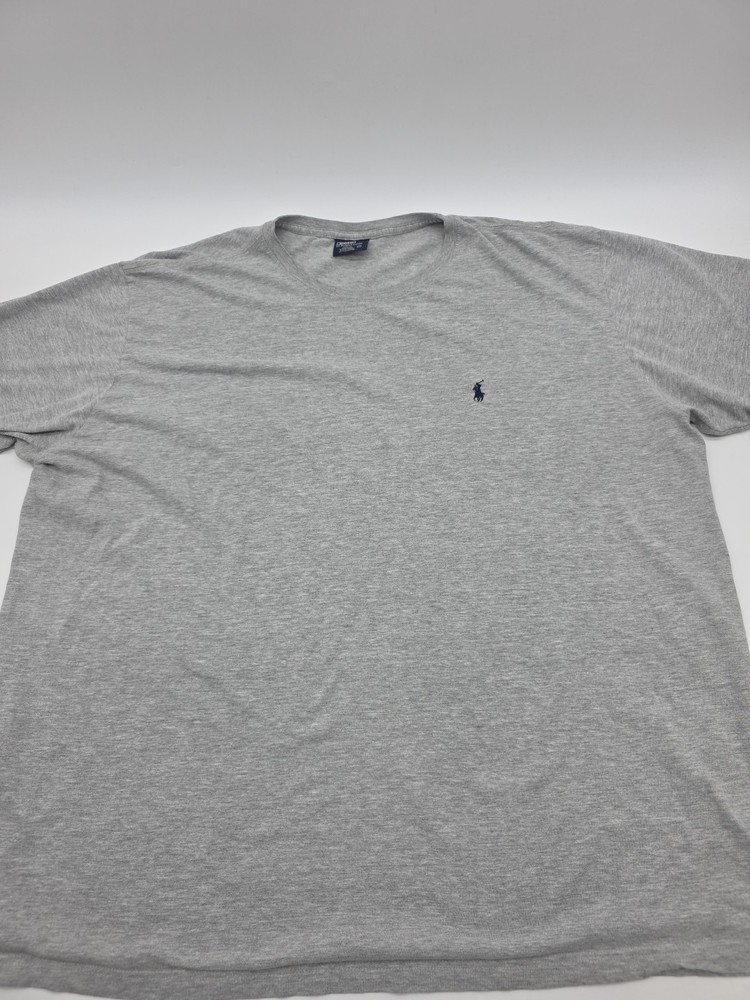 Polo Ralph Lauren T- Shirt Men XXL Gray Logo Embroidered Tee. #43425
