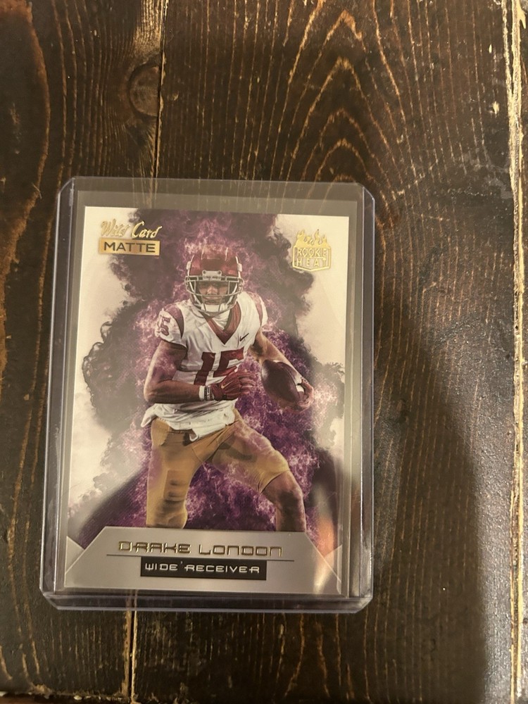 Wild Card MATTE 2022 Rookie Heat Drake London #RH-10 RC Insert Football