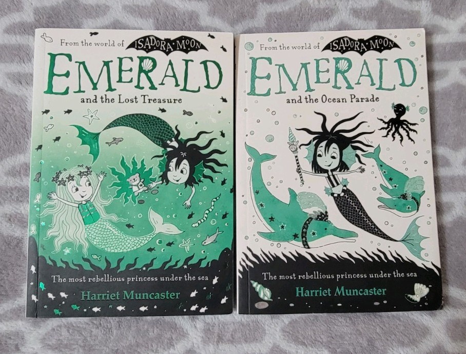 Lot Of 2 Books World Of Isadora Moon Emerald Series. Lost Treasure, Ocean Parade