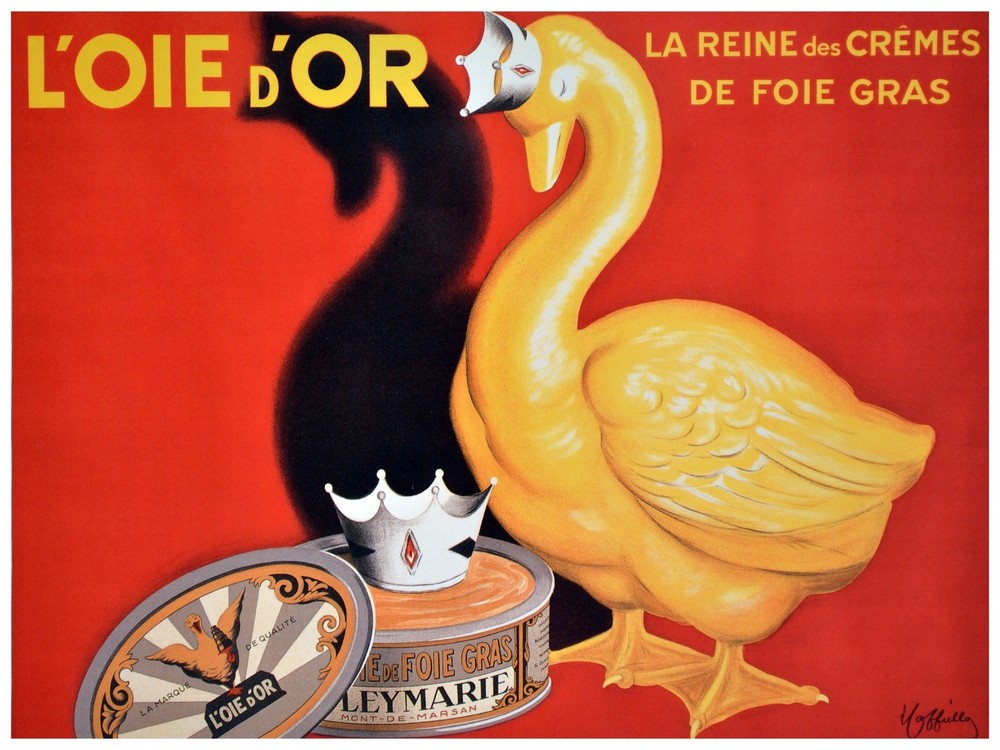 L'oie d' or La reine des cremes Ad Decor Poster. Home Graphic Art Design. 3888