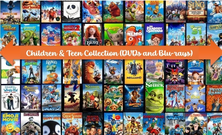 Children & Teen Collection  (DVDs and Blu-rays) WITH CASE