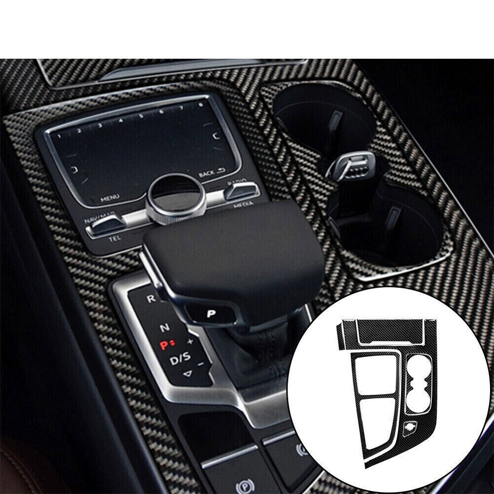 Audi Q7 2016-2019 Carbon Fiber Gear Shift Trim Kit 6Pcs