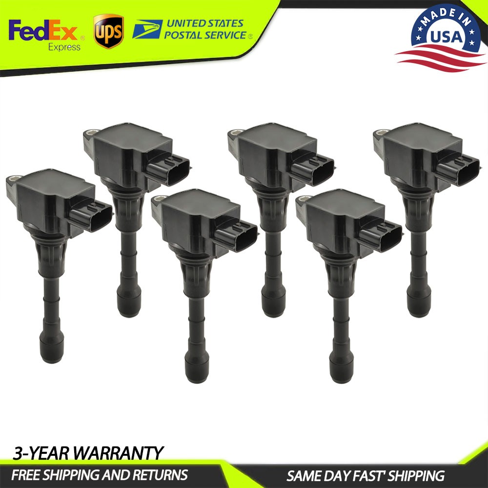 Set of 6 Ignition Coil For 13-19 Nissan Pathfinder 3.5L V6 22448-JA10A Infiniti