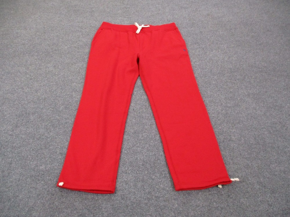 Polo Ralph Lauren Sweatpants Mens 2XL Red Joggers Stretch Core Replen Track NEW