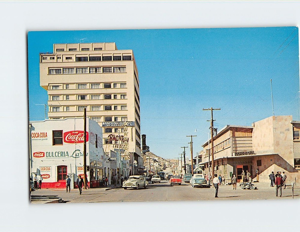 Postcard Campillo Street Nogales Sonora Mexico