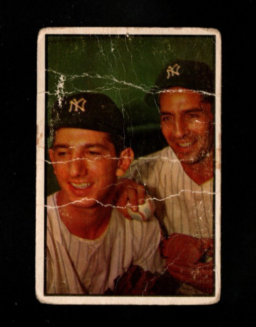 5429* 1953 Bowman Color # 93 Phil Rizzuto and Billy Martin